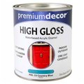 General Paint Premium Dcor Waterborne Acrylic Enamel, Gloss Finish, Country Blue, Quart - 796667 796667